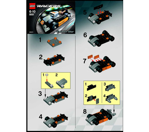 LEGO Carbon Star Set 8661 Instructions