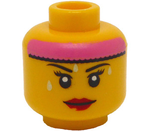 LEGO Cardio Carrie Minifigure Head (Recessed Solid Stud) (3626 / 16109)