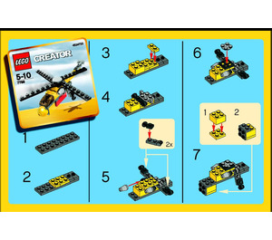 LEGO Cargo Copter Set 7799 Instructions