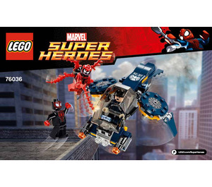 LEGO Carnage's Bouclier Sky Attack 76036 Instructions