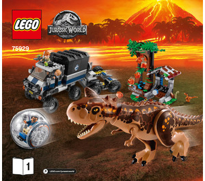 LEGO Carnotaurus Gyrosphere Escape Set 75929 Instructions