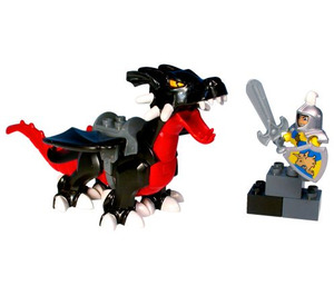 LEGO Castle Schwarz Drachen 4784