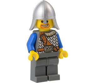 LEGO Borg Ridder med Blå Armer og Knights Hjelm Minifigur