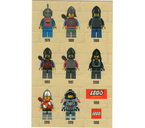 LEGO Castle Postcard avec Stickers
