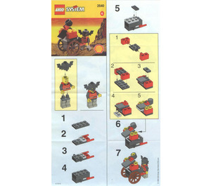 LEGO Catapault Cart 2540 Instructions