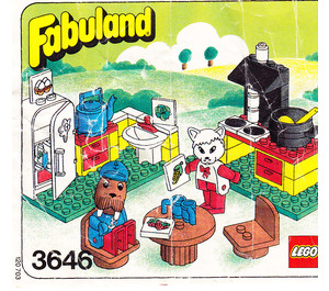 LEGO Catherine Cat in her Kitchen 3646 Instruktioner