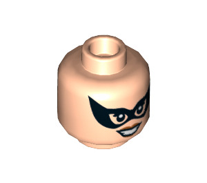 LEGO Catwoman Minifigure Head (Recessed Solid Stud) (3626 / 26388)