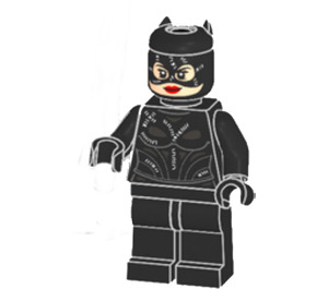 LEGO Catwoman s Stitched Oblek Minifigurka