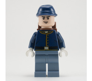 LEGO Cavalry Soldier with Backpack and Black Eyebrows Minifigure