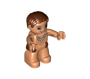 LEGO Caveman mit Braun Haar Duplo-Figur