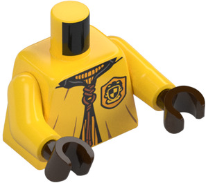 LEGO Cedric Diggory with Hufflepuff Quidditch Uniform with Cape and Hood Minifig Torso (973 / 76382)