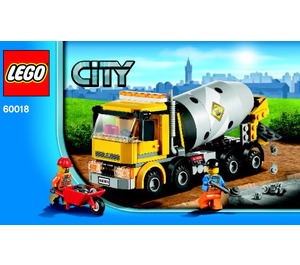 LEGO Cement Mixer Set 60018 Instructions