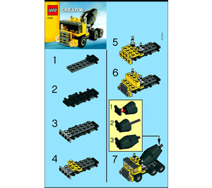 LEGO Cement Truck 7876 Instruktioner