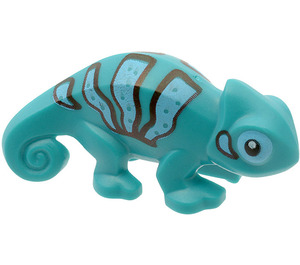 LEGO Chameleon met Zwart en Medium azuurblauw (66418)