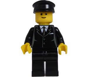 LEGO Chauffeur Minifigur med sidelinjer