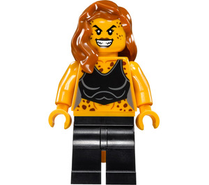 LEGO Cheetah with Dark Orange Hair  Minifigure