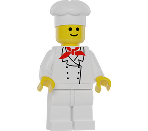 LEGO Chef - Standard Úsměv, Bílá Nohy Minifigurka