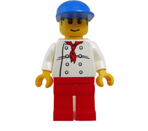 LEGO Chef met Blauw Pet minifiguur