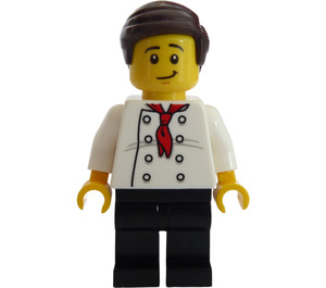 LEGO Chef med Hår Minifigur