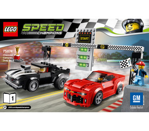 LEGO Chevrolet Camaro Drag Race 75874 Instructies