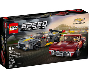 LEGO Chevrolet Corvette C8.R Race Car and 1968 Chevrolet Corvette Set 76903 Packaging