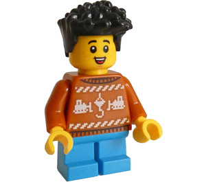 LEGO Child - Boy with Holiday Sweater Minifigure