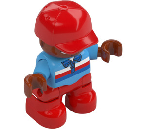 LEGO Child Figure with Cap Le Wp2 Duplo Figure