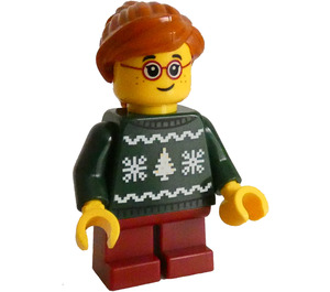 LEGO Dítě - Dívka s Holiday Svetr Minifigurka