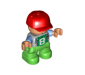 LEGO Barn med Caps og '8' Duplo-figur