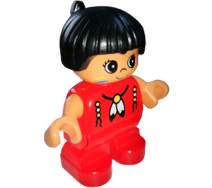 LEGO Child with Feather Necklace Duplo Figure