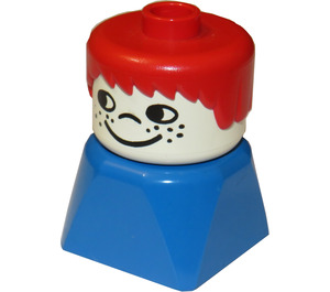 LEGO Niño con Rojo Pelo y Freckles Figura Duplo