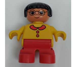 LEGO Child mit Gelb Sweater und Glasses