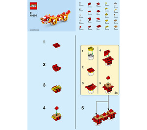LEGO Chinese Draak 40395 Instructions