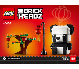 LEGO Chinese New Year Pandas Set 40466 Instructions