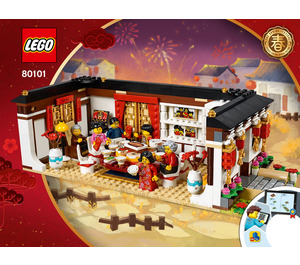 LEGO Chinese New Year's Eve Abendessen 80101 Instructions