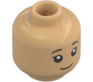 LEGO Cho Chang Kopf (Vertiefte feste Noppen) (3274)