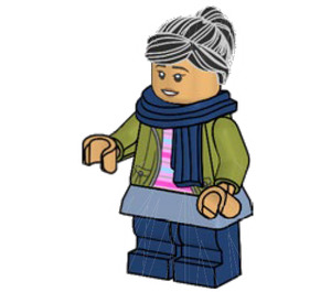 LEGO Cho Chang met Blauw Sjaal Minifiguur