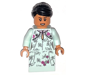 LEGO Cho Chang с Светлина Аква Floral Костюм Минифигурка