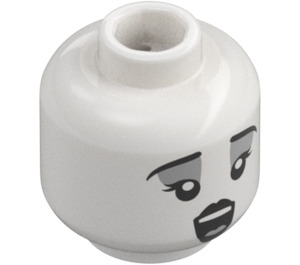 LEGO Choir Ghost Head (Recessed Solid Stud) (3274)