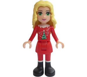 LEGO Christina s Vánoce Horní Minifigurka