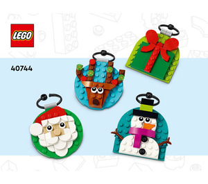 레고 Christmas Ornament Selection 40744 지침