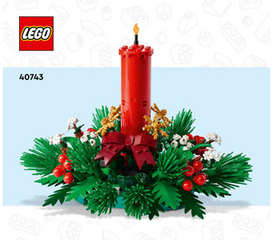 LEGO Christmas Table Decoration 40743 Instructions