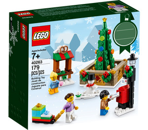 LEGO Christmas Town Vierkant 40263 Packaging