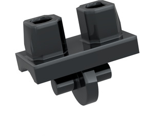 LEGO Chromschwarz Minifigure Hüfte (3815)