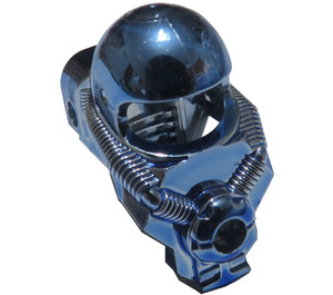 LEGO Chrome Blue Space Helmet with Studs on Back (71598 / 71966)
