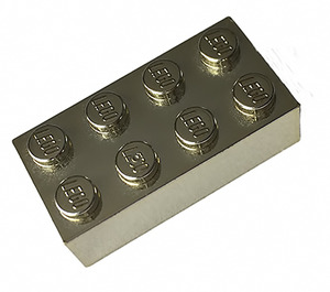 LEGO Chrome Gold Brick 2 x 4 (3001 / 72841)