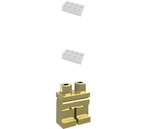 LEGO Chrome Gold C-3PO Minifigur