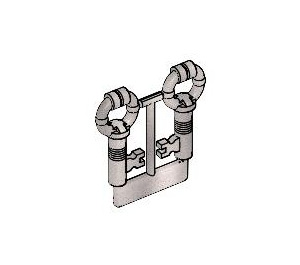 LEGO Chrome Silver Keys on Sprue (40236 / 40359)