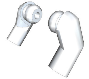 LEGO Chrome Silver Minifigure Arms (Left and Right Pair)