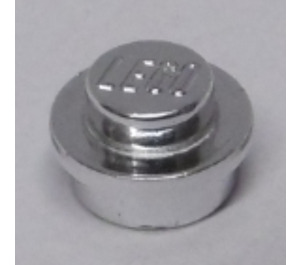 LEGO Chroom zilver Plaat 1 x 1 Rond (6141 / 30057)